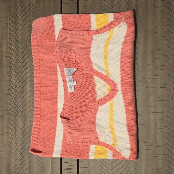 NWOT Jeanne Pierre Striped Sweater Vest - Picture 3 of 6